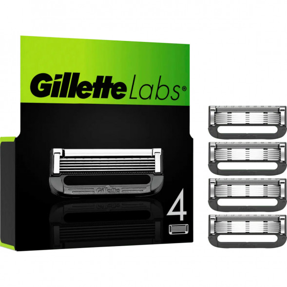 Лезвия для бритвы Gillette Labs, 4 шт. в Твери