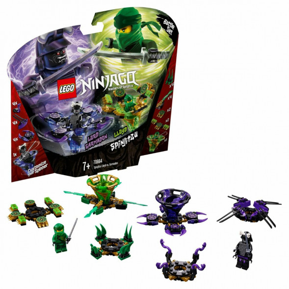 Конструктор LEGO Ninjago 70664 Ллойд мастер Кружитцу против Гармадона в Твери