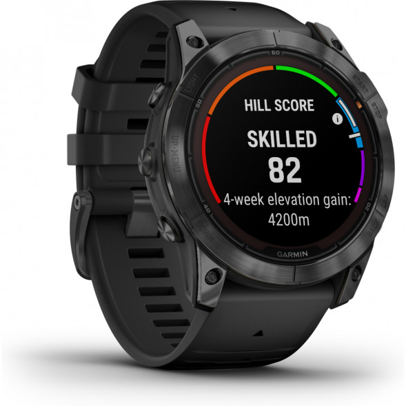 Умные часы Garmin Fenix 7X Solar серый с черным ремешком 010-02541-01 в Твери