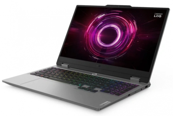 Ноутбук Lenovo LOQ 15AHP10 (83JG003EPB) (15.6 &amp;quot;, Ryzen 7 250 3.3 ГГц, 8 ядер, 16 Гб DDR5, 512 Гб SSD, GeForce RTX 5050, Windows 11 Home), Серый в Твери