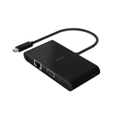 Док-станция Belkin USB-C Multimedia + Charge Adapter AVC004btBK, черный в Твери