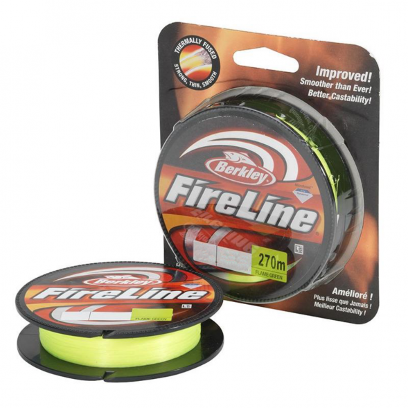 Леска Berkley FireLine 0,15mm 7,9kg 270m, Flame Green (зелёный неон) в Твери