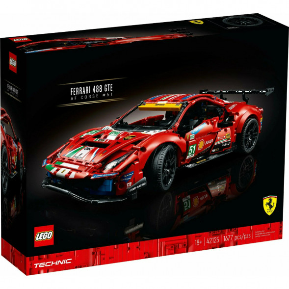 Конструктор LEGO Technic 42125 Ferrari 488 GTE &amp;quot;AF Corse #51&amp;quot; в Твери