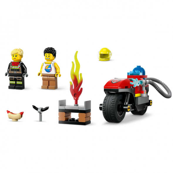 Конструктор LEGO City 60410 Пожарно-спасательный мотоцикл в Твери