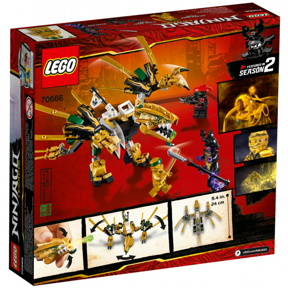 Конструктор LEGO Ninjago 70666 Золотой Дракон в Твери