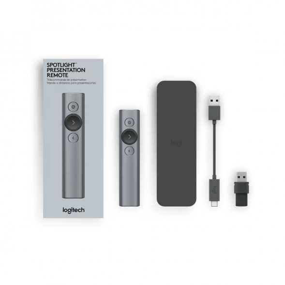Презентер Logitech Spotlight Presentation Remote серый в Твери