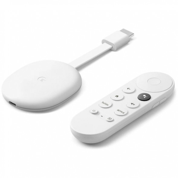 ТВ-приставка Google Chromecast c Google TV, snow в Твери