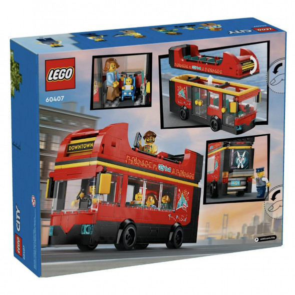 Конструктор LEGO City 60407 Красный двухэтажный экскурсионный автобус в Твери