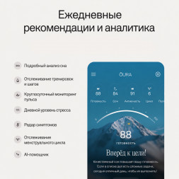 Умное кольцо Oura Ring 5 (размер 7), розовое золото/Deep Rose