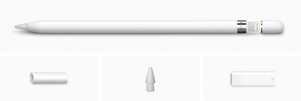 Стилус Apple Pencil (1-го поколения) с USB-C to Apple Pencil адаптером (MQLY3) в Твери
