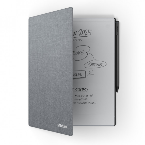 Графический планшет reMarkable 2 со стилусом Marker Plus и чехлом Book Folio серый (RM114) в Твери