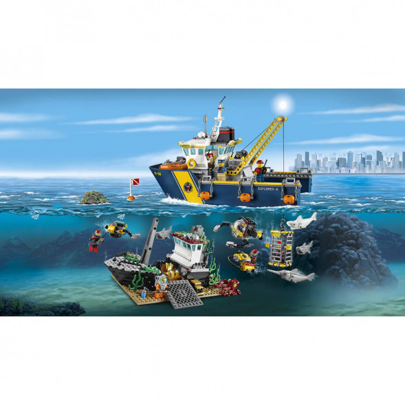 Конструктор LEGO City 60095 Корабль исследователей морских глубин в Твери