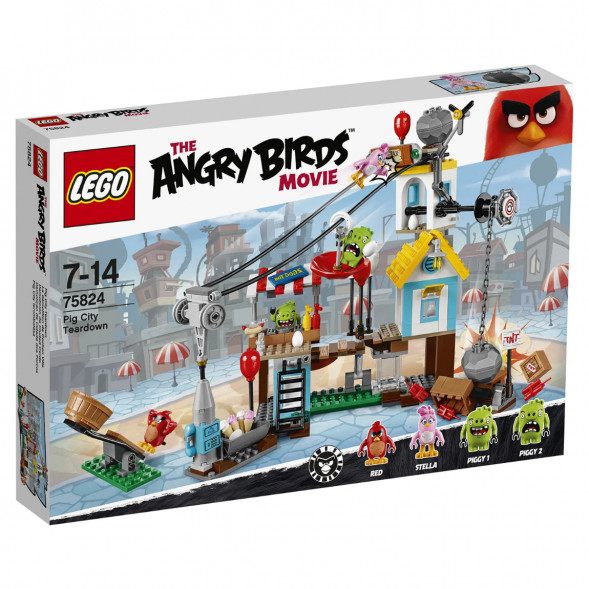 Конструктор LEGO Angry Birds 75824 Разгром Свинограда в Твери