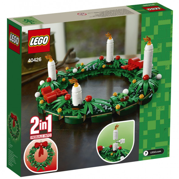 Конструктор LEGO 40426 Сувенирный набор «Рождественский венок» 2 в 1 в Твери