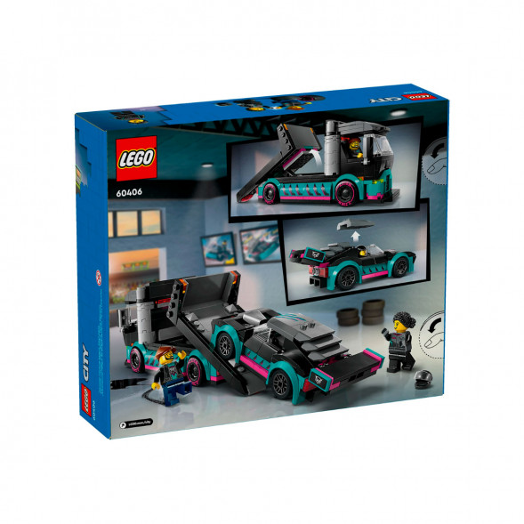 Конструктор LEGO City 60406 Гоночный автомобиль и автовоз в Твери