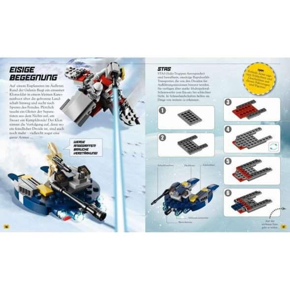 Книга и набор кубиков LEGO Star Wars Buch &amp;amp; Steine-Set Fur 8 einmalige Lego Modelle! в Твери