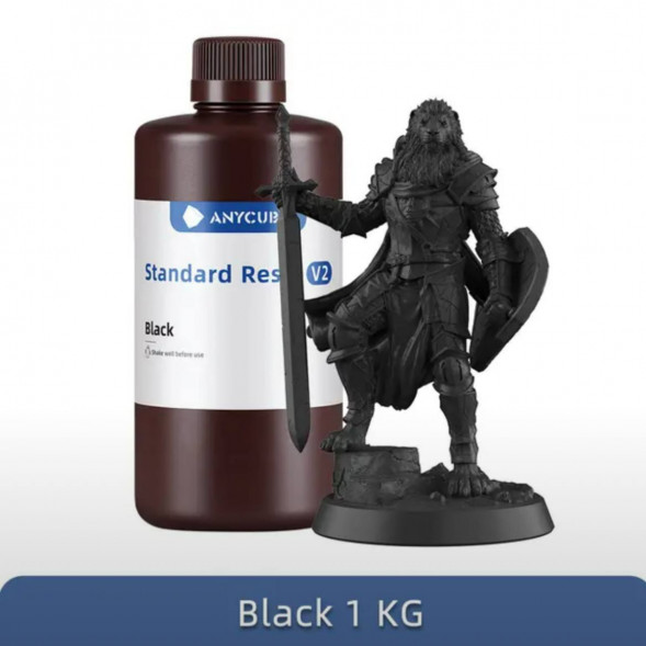 Смола для 3D печати ANYCUBIC Standart Resin V2 Black 1 Кг в Твери