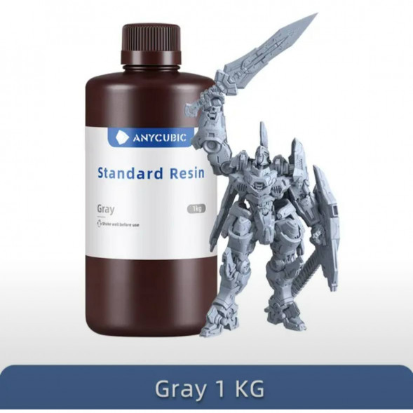 Смола для 3D печати ANYCUBIC Standart Resin Gray 1 Кг в Твери