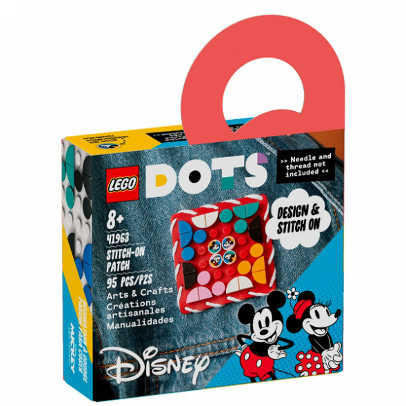 Конструктор LEGO DOTS 41963 Пластина-нашивка с тайлами «Микки и Минни Маус» в Твери