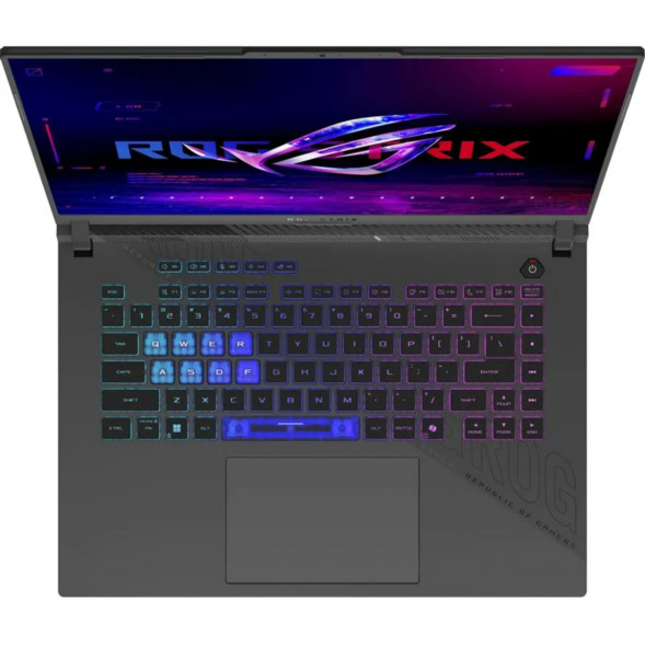 Ноутбук ASUS ROG Strix G16 G614PR-RV090 (16&amp;quot;, IPS, AMD Ryzen 9 8940HX 2.4ГГц, 16 ядер, 32ГБ DDR5, 1ТБ SSD, 	 NVIDIA GeForce RTX 5070 Ti - 12 ГБ, TGP 140Вт, без ОС), серый в Твери
