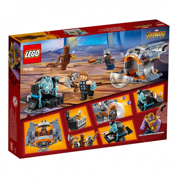 Конструктор LEGO Super Heroes 76102 Война бесконечности: В поисках оружия Тора в Твери