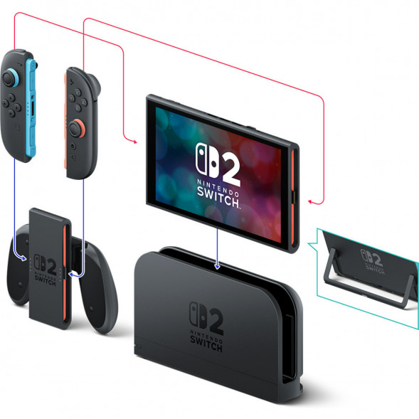 Игровая приставка Nintendo Switch 2, черный + Mario Kart World в Твери