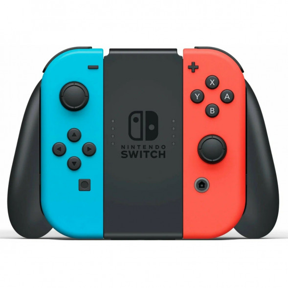 Игровая приставка Nintendo Switch OLED 64 ГБ, неоновый синий/неоновый красный в Твери