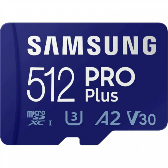 Карта памяти micro SDXC 512Gb Samsung PRO Plus U3 A2 V30 180/130MB/s в Твери