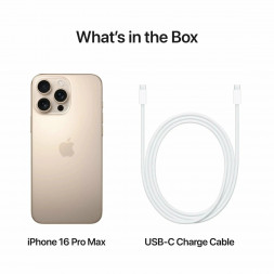 Смартфон Apple iPhone 16 Pro Max (nano SIM+eSIM) 256ГБ, Desert Titanium