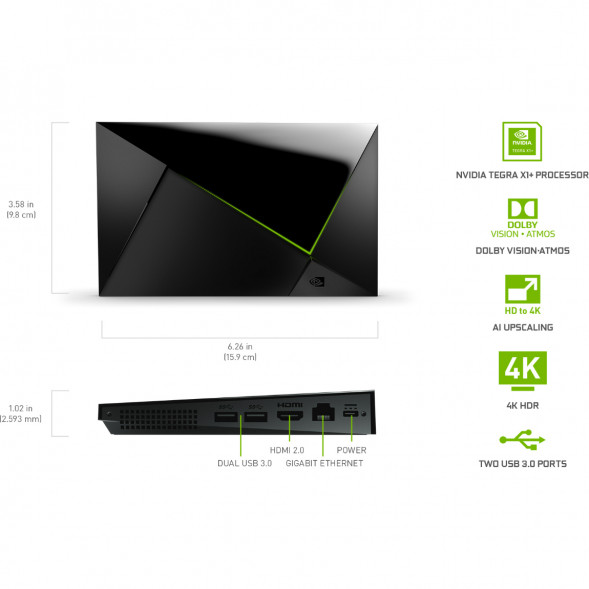ТВ-приставка NVIDIA SHIELD TV PRO, черный в Твери