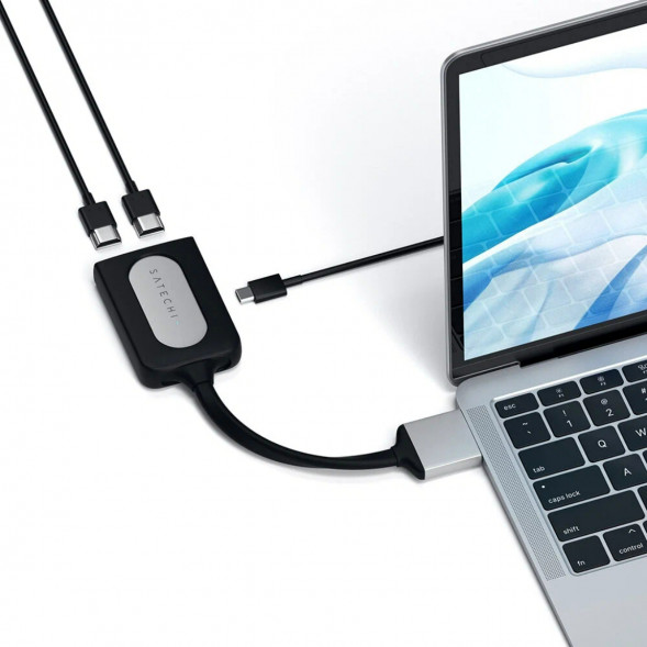 Адаптер Satechi USB-C Dual 4K HDMI Adapter (2xHDMI, USB Type-C) в Твери