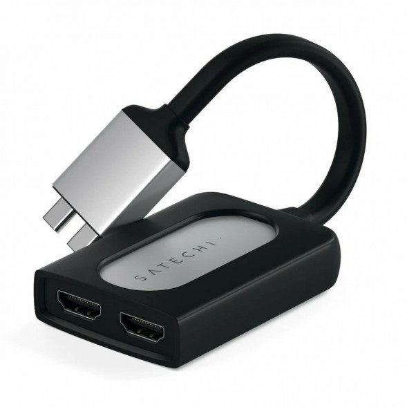 Адаптер Satechi USB-C Dual 4K HDMI Adapter (2xHDMI, USB Type-C) в Твери