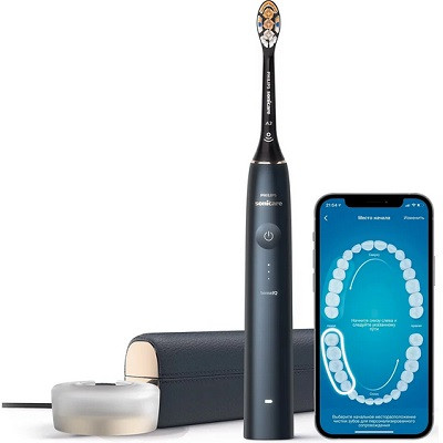 Звуковая зубная щетка Philips Sonicare 9900 Prestige HX9992, темно-синий в Твери