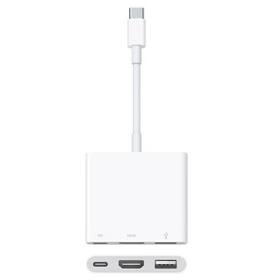 Адаптер Apple USB-C Digital AV Multiport Adapter, бел, MUF82ZM/A в Твери