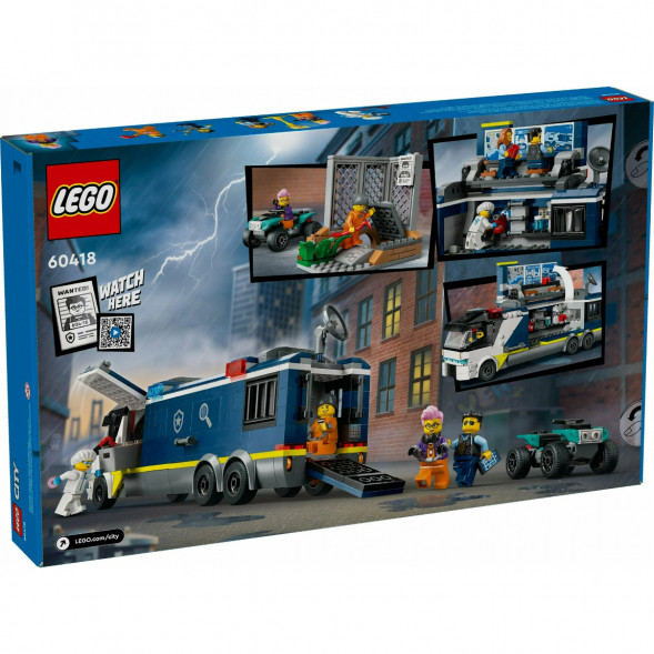 Конструктор LEGO City 60418 Полицейский грузовик криминалистической лаборатории в Твери