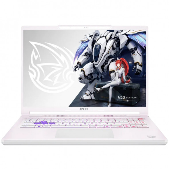 Ноутбук MSI Crosshair A16 HX MLG Edition E8WGXK-089XRUY (16&amp;quot;, IPS, AMD Ryzen 9 8940HX 2.4ГГц, 16 ядер, 16ГБ DDR5, 1ТБ SSD, NVIDIA GeForce RTX 5070 - 12 ГБ, без ОС), белый в Твери