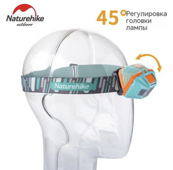 Налобный фонарь Naturehike TD-02, голубой в Твери
