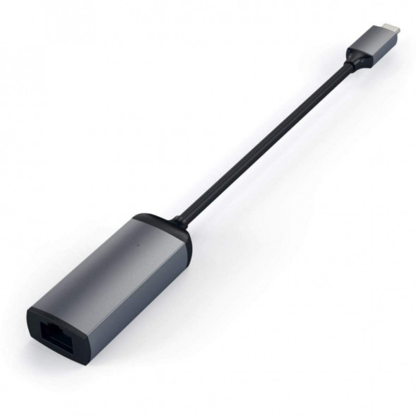 Адаптер Satechi USB-C - Ethernet ST-TCENM, серый космос в Твери