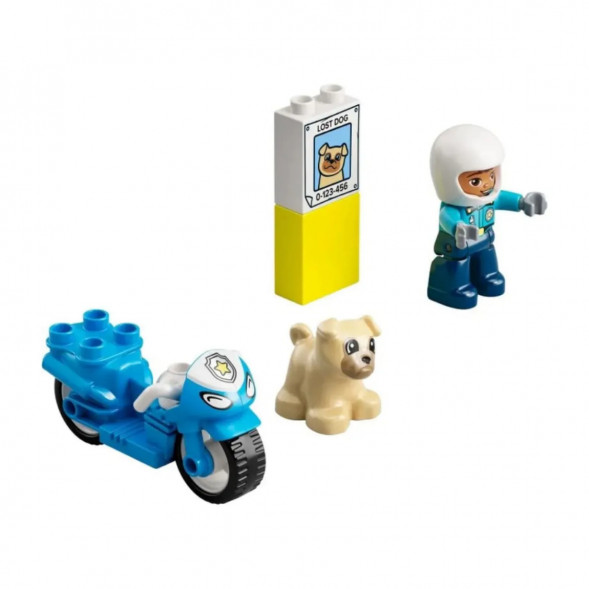 Конструктор LEGO DUPLO 10967 Полицейский мотоцикл в Твери