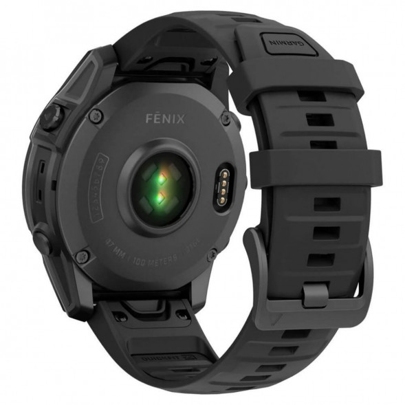Умные часы Garmin Fenix E 47мм Amoled Slate Grey Steel с чёрным силиконовым ремешком 010-03025-01 в Твери