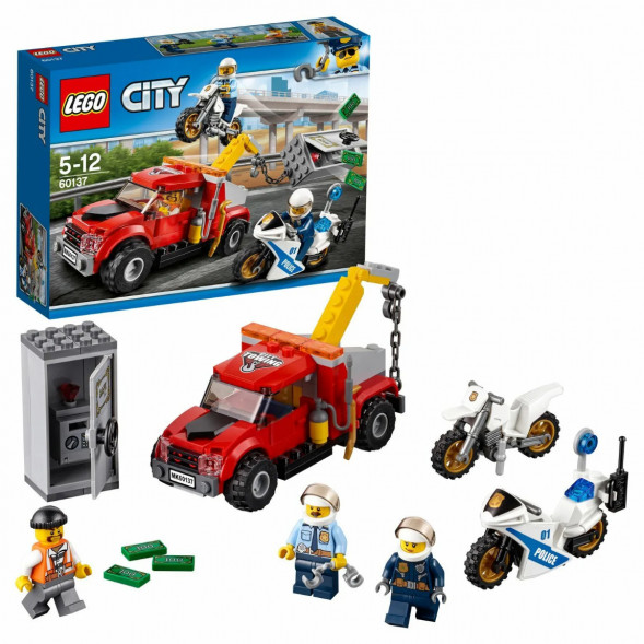 Конструктор LEGO City Police 60137 Побег на буксировщике в Твери