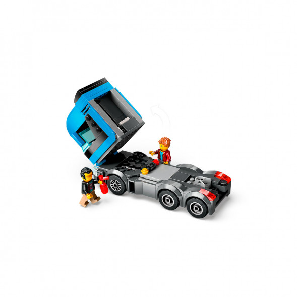 Конструктор LEGO City 60408 Грузовик-автовоз со спортивными автомобилями в Твери
