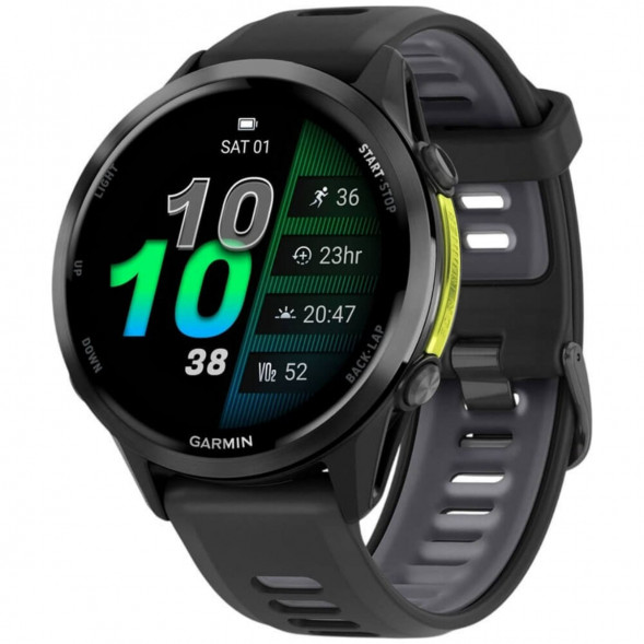 Умные часы Garmin Forerunner 970 Carbon Gray DLC Titanium ремешок Black/Translucent Whitestone 010-02969-10 в Твери