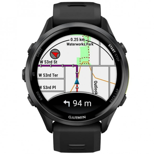 Умные часы Garmin Forerunner 970 Carbon Gray DLC Titanium ремешок Black/Translucent Whitestone 010-02969-10 в Твери
