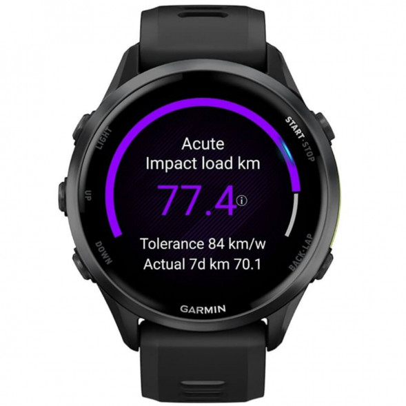 Умные часы Garmin Forerunner 970 Carbon Gray DLC Titanium ремешок Black/Translucent Whitestone 010-02969-10 в Твери
