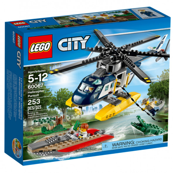 Конструктор LEGO City 60067 Погоня на полицейском вертолёте в Твери