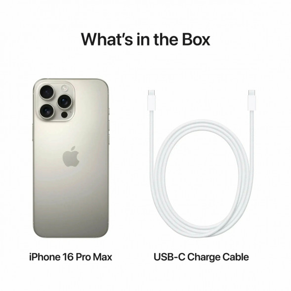 Смартфон Apple iPhone 16 Pro Max (nano SIM+eSIM) 256ГБ, Natural Titanium в Твери
