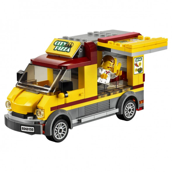 Конструктор LEGO City Great Vehicles 60150 Фургон-пиццерия в Твери