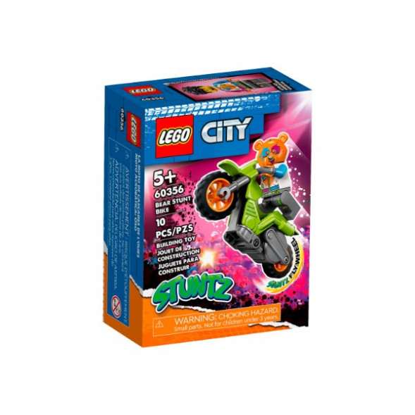 Конструктор LEGO City 60356 Трюковый мотоцикл медведя в Твери