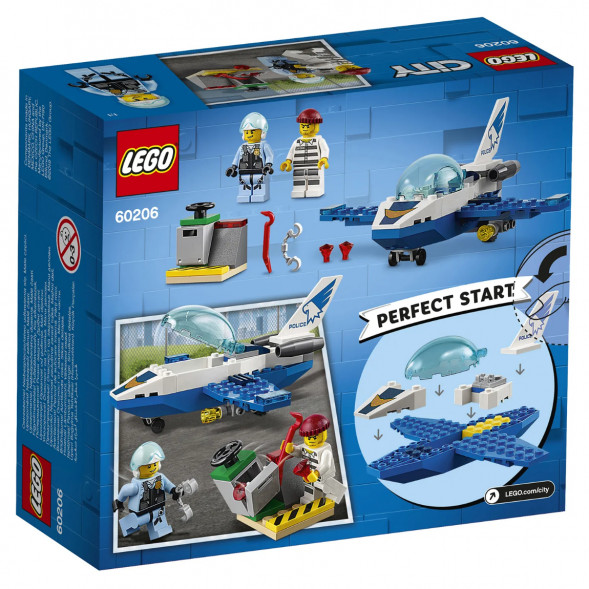 Конструктор LEGO City Police 60206 Воздушная полиция: патрульный самолет в Твери
